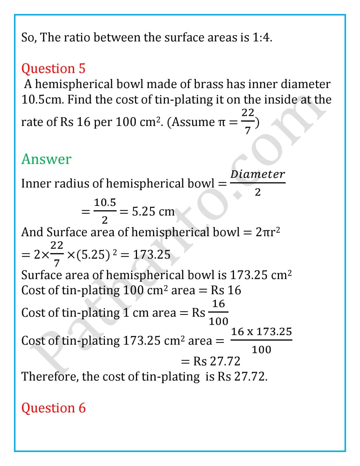 image1  class 9 maths exercise 13.4 solution 